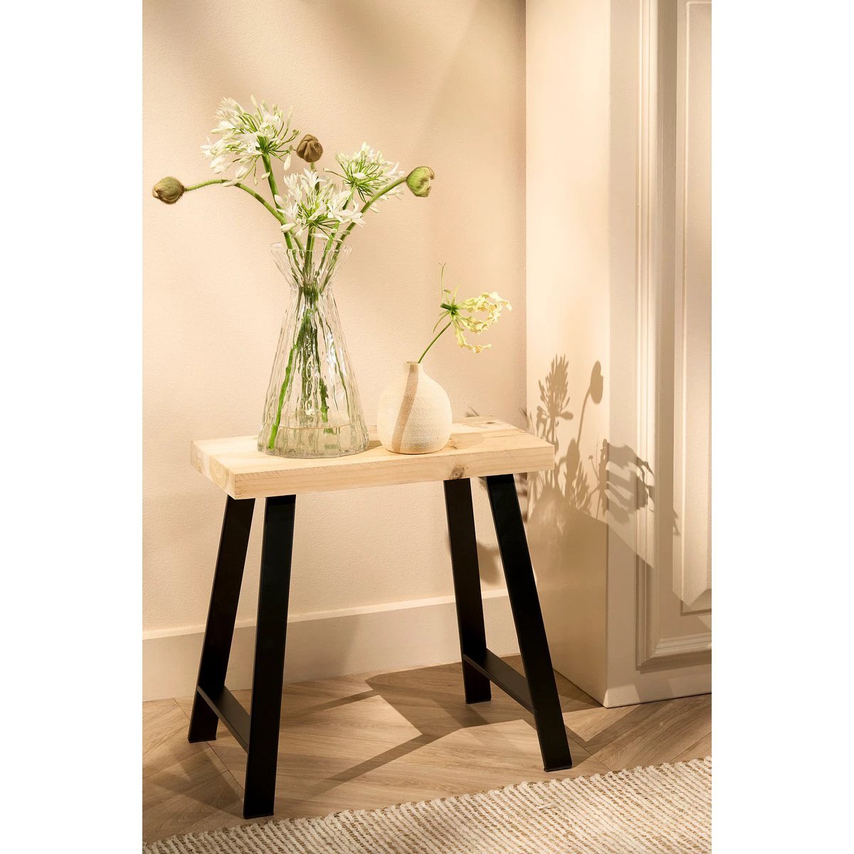 Stool Plano Light brown by Mica Decorations