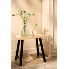Stool Plano Light brown by Mica Decorations