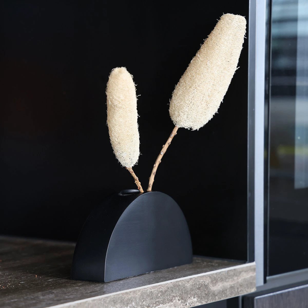 Vase - Ovalle Black by Vase The World