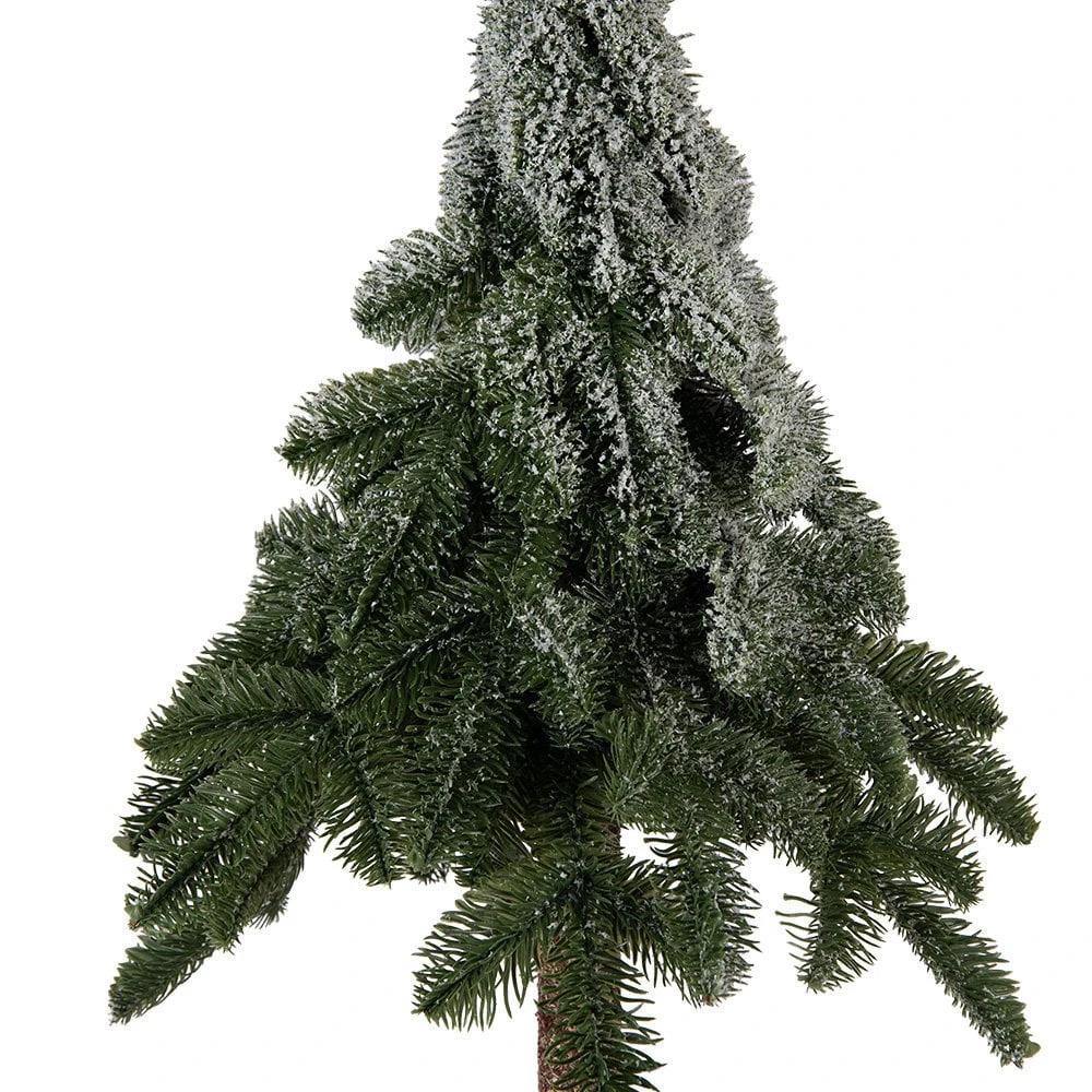 Mini Artificial Christmas Tree Ø 30x90 cm Green Plastic by Clayre & Eef.