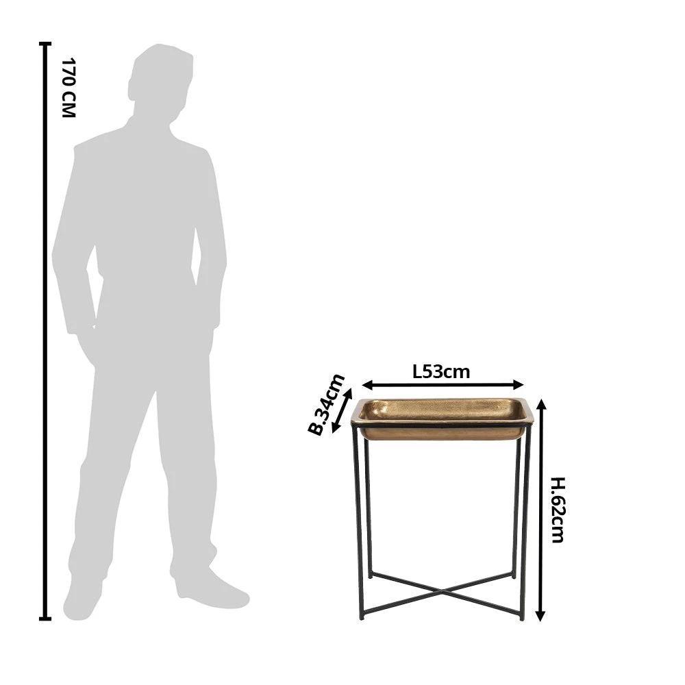 Side table 53x54x62 cm by Clayre & Eef.