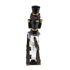 Decoration nutcracker on rocking horse 15x5x18 cm by Clayre & Eef.