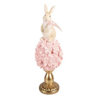 Decoration Statue Rabbit Ø 11x32 cm Beige Plastic by Clayre & Eef.
