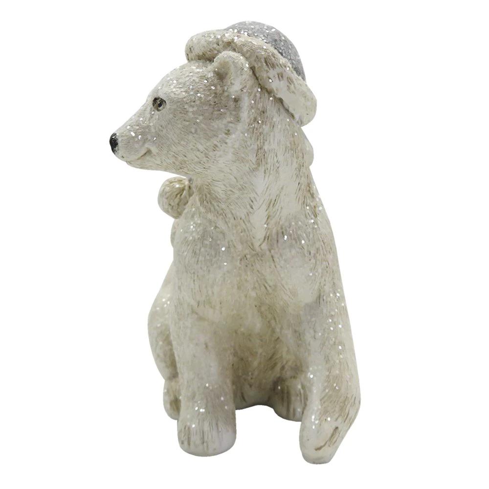 Dekoration Kind mit Eisbär 11x6x11 cm von Clayre & Eef.