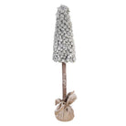 Mini Artificial Christmas Tree Ø 19x97 cm Green Plastic by Clayre & Eef.
