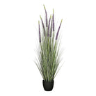 Artificial Plant Ornamental Grass Purple by Mica Decorations