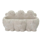Flower pot sheep 26x20x12 cm gray stone flowerpot inside by Clayre & Eef.