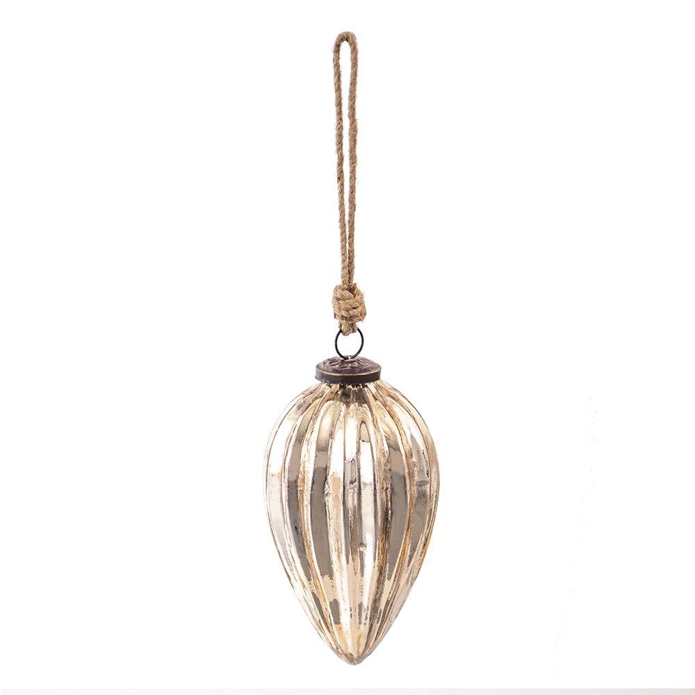 Weihnachtskugel Ø 9x17 cm von Clayre & Eef.