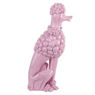 Decoration image dog Poodle 13x17x33 cm pink plastic by Clayre & Eef.