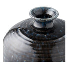 Vase, ceramic, dark blue, ø27x44,5 cm by EMIRELLE