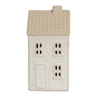 Decoration house with LED 6x5x11 cm Beige ceramics by Clayre & Eef.