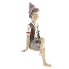 Image Pinocchio 23 cm Beige red plastic home accessories by Clayre & Eef.