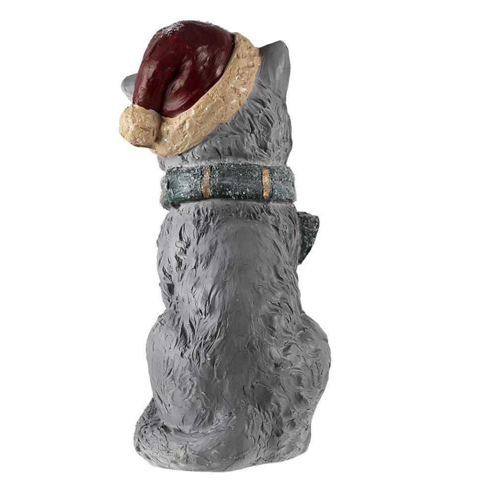 Dekorationsstatue Grau, Polyresin 18x21x42 cm von Clayre & Eef.