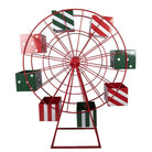Weihnachtsdekoration Riesenrad aus rotem Metall von Clayre & Eef.