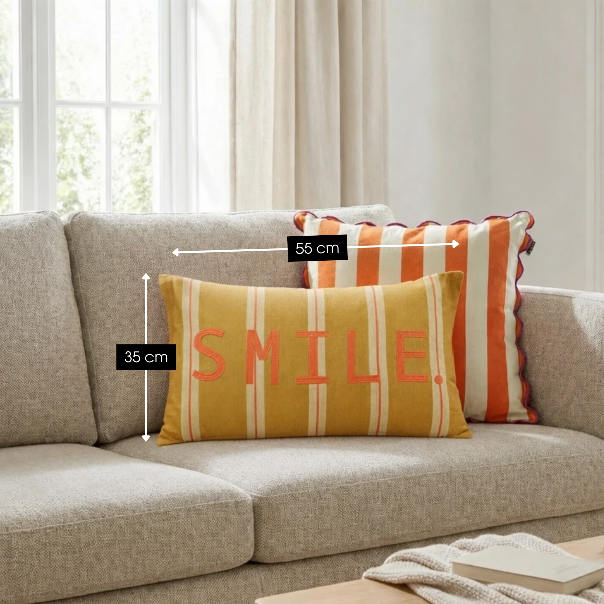 Decorative cushion Brown by Mica Decorations