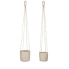 Plantenmand set Atlantic Crème by Mica Decorations