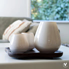 Tea -light holder - Tasman XS Ivory (set of 2 pieces) by Vase The World