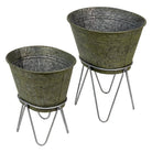 Dekorativer Pflanzenhalter (2) 46x38x26/56/37x31x23/43 cm von Clayre & Eef.