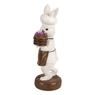 Decoration Statue Rabbit 15x11x32 cm White Plastic by Clayre & Eef.