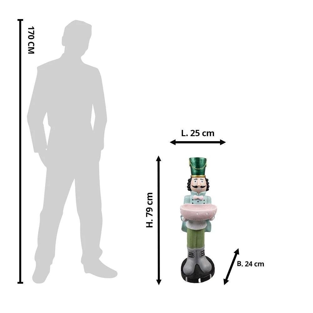 Decoration nutcracker 25x24x79 cm by Clayre & Eef.