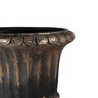 Flowerpot Ø 49x72 cm Brown Black Magnesium (MGO) Plant holder by Clayre & Eef.