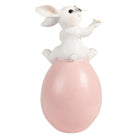 Decoration Statue Rabbit 16x15x29 cm White Plastic by Clayre & Eef.