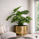 Plantenpot - Uyuni aged brass by Vase The World