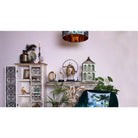 Image Pauw 22x12x30 cm Blue gold -colored plastic home accessories by Clayre & Eef.