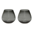 Tea light holder - Tasman XS gray Ø12.5 x H11.5 cm (set of 2 pieces) by Vase The World