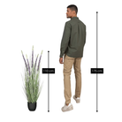 Artificial Plant Ornamental Grass Purple by Mica Decorations
