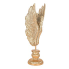 Decoration image wings 10x10x33 cm gold -colored plastic by Clayre & Eef.