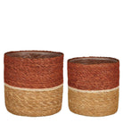 Plantenmanden set Damian Rood by Mica Decorations