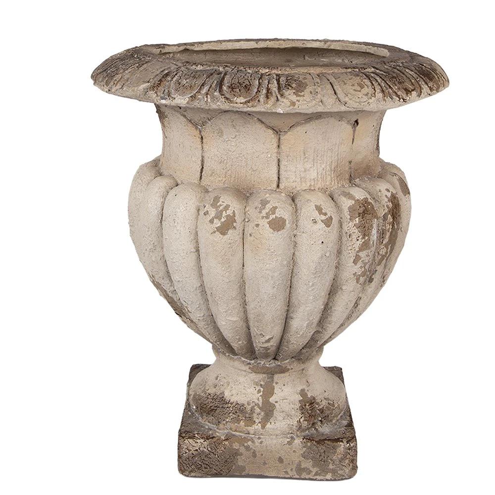 Blumentopf Ø 30x35 cm Beige Keramik von Clayre & Eef.