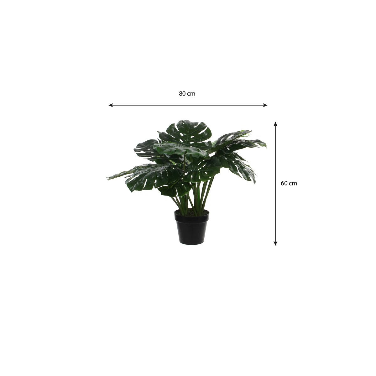 Artificial plant Monstera green by Mica Decorations