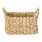 Basket Woven from Seagrass BATIK (3 sizes) Rectangular Storage Basket for Shelves or for Laundry by Soeji