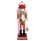 Weihnachtsdekorationsfigur Nussknacker 8x7x25 cm braunes Holz von Clayre & Eef.