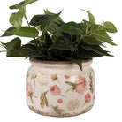 Flowerpot Ø 20x15 cm beige pink ceramic flower flowerpot inside by Clayre & Eef.