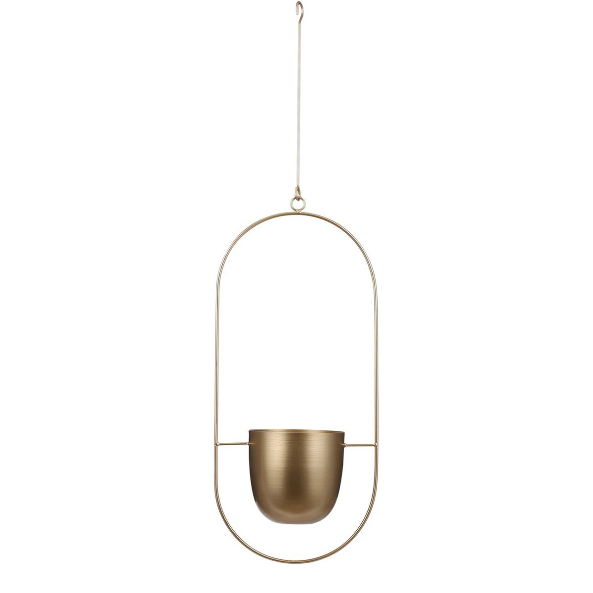 Flowerpot hanging inside Dexter Gold by Mica Decorations