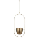 Flowerpot hanging inside Dexter Gold by Mica Decorations