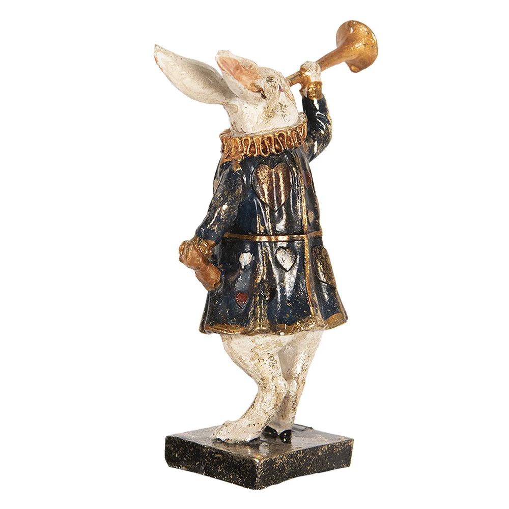 Image Rabbit 8x4x12 cm Black White Polyresin Home accessories by Clayre & Eef.