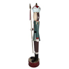 Christmas Decoration Statue Nutcracker 67x41x210 cm Green Red Metal by Clayre & Eef.