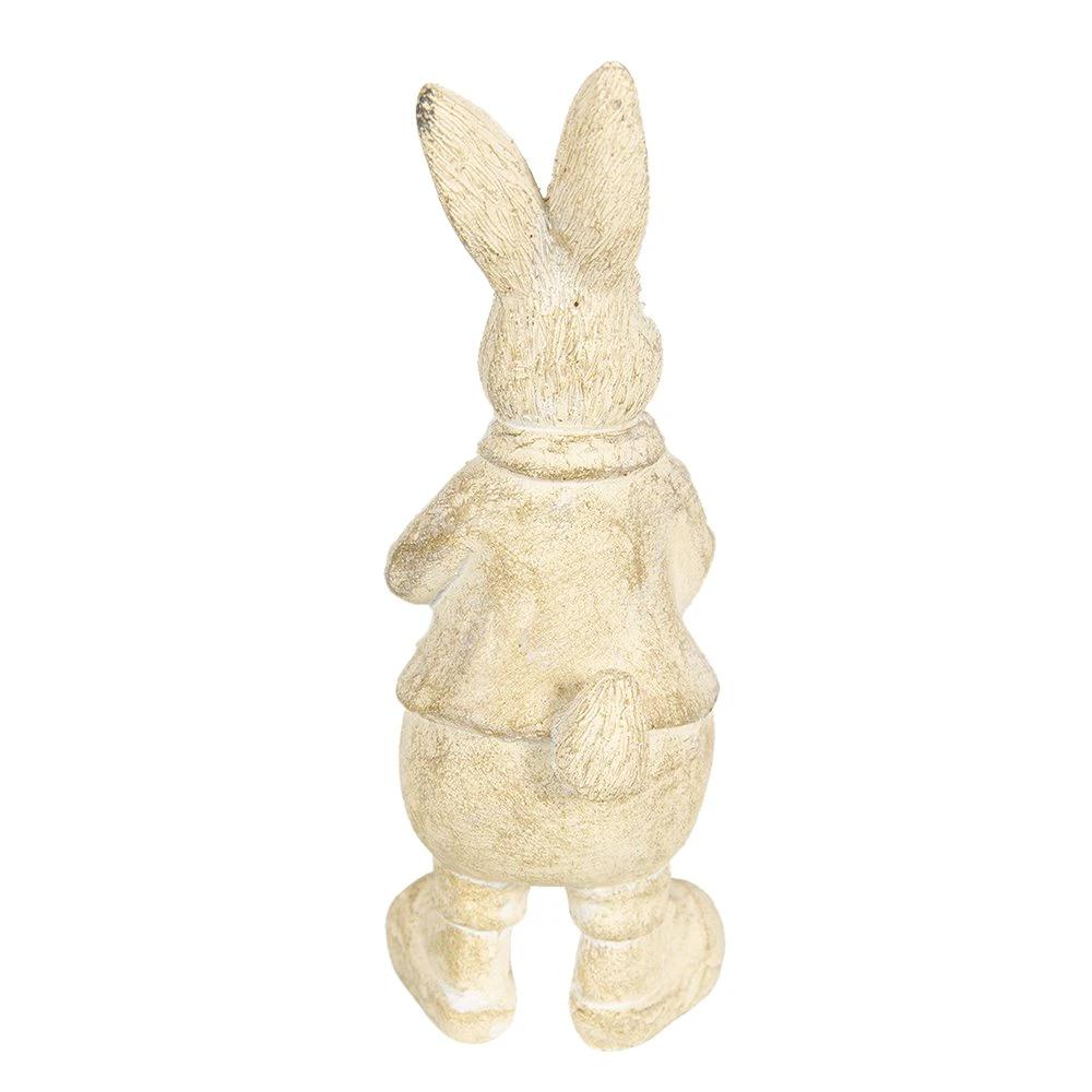 Decoration rabbit 6x6x13 cm by Clayre & Eef.