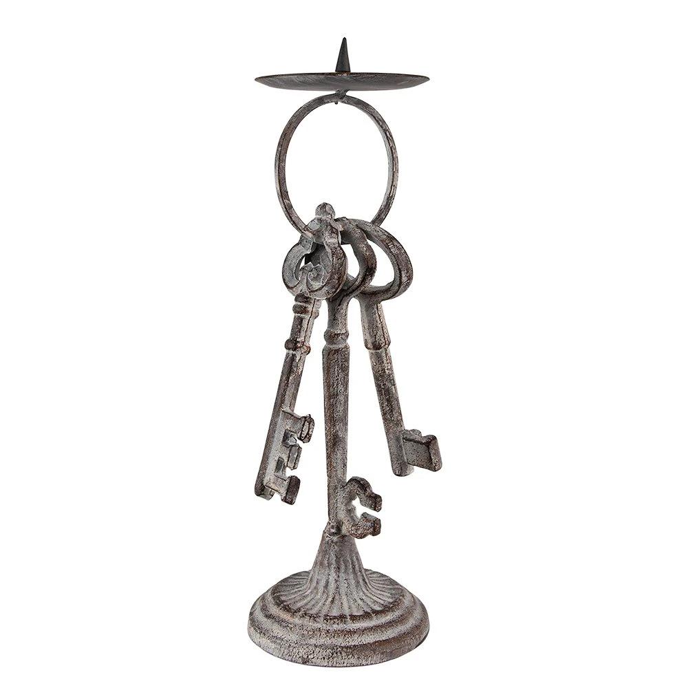 Candlestick 13x11x33 cm by Clayre & Eef.