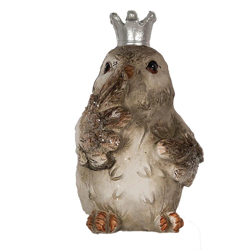 Decoration bird 7x6x9 cm by Clayre & Eef.