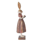 Decoration Statue Rabbit 13x12x47 cm Gold-colored Plastic by Clayre & Eef.