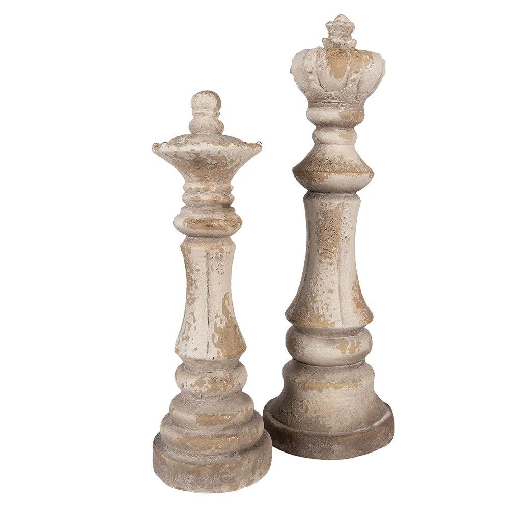 Decoration Ornament Ø 13x40 cm Beige Ceramic by Clayre & Eef.