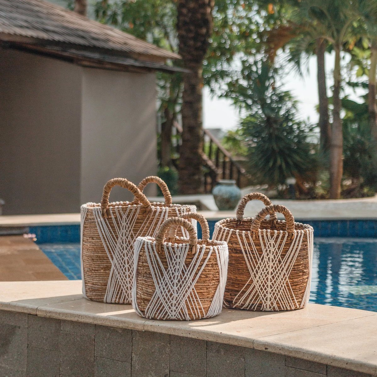 Storage Basket | Plant Basket | Laundry Basket LAWU made from Banana Fibre (3 sizes) by Soeji