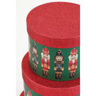 Christmas storage boxes set Green by Mica Decorations