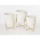Plantenstandaard set Aries Wit by Mica Decorations