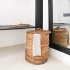 Laundry Basket with Lid OMBAK made from Banana Fibre by Soeji
